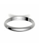 Alianza clasica platino media caña 2.80 mm de ancho interior plano