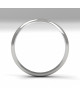 Alianza clasica platino media caña 2.80 mm de ancho interior plano