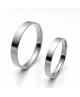 Alinaza clasica platino plana 2.80 mm de ancho interior confort