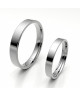 Alianza clasica platino almendrada 3.30 mm de ancho interior confort