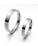 Alianza clasica platino almendrada 3.30 mm de ancho interior confort