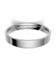 Alianza clasica platino almendrada 3.30 mm de ancho interior confort