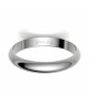 Alianza clasica platino media caña 3.30 mm de ancho interior plano