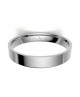 Alinaza clasica platino plana 3.30 mm de ancho interior confort