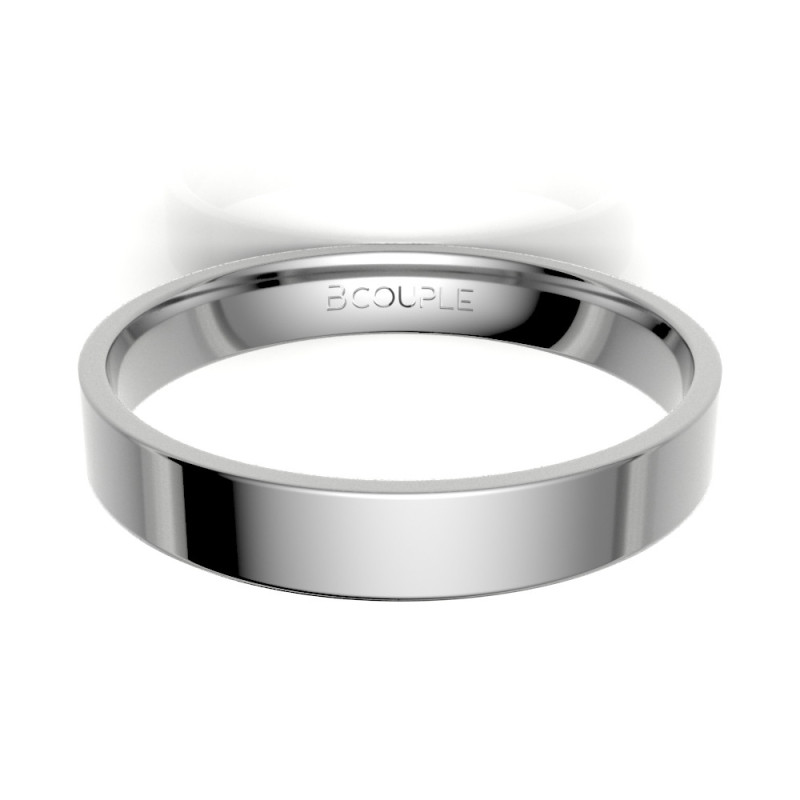 Alinaza clasica platino plana 3.30 mm de ancho interior confort