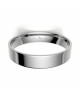 Alianza clasica platino almendrada 4.00 mm de ancho interior confort