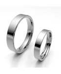 Alianza clasica platino almendrada 4.00 mm reforzada interior confort