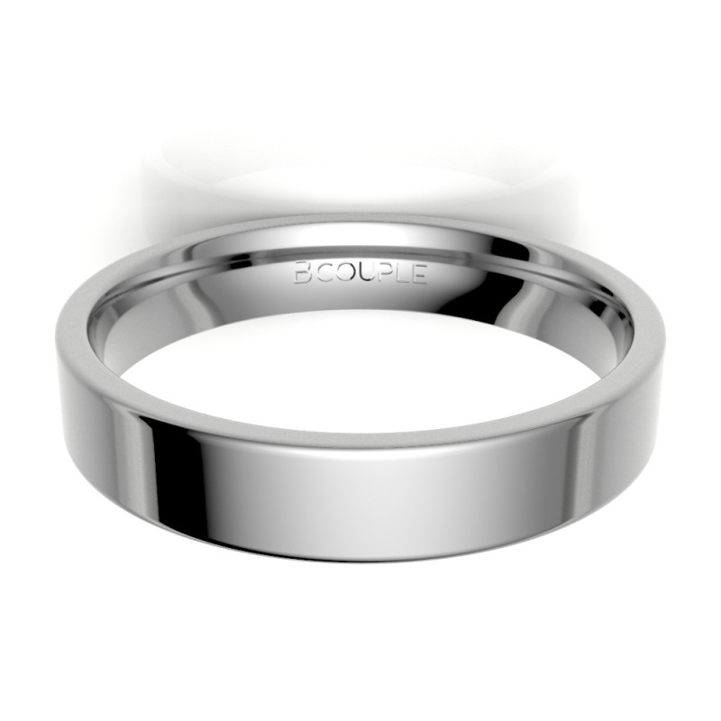 Alianza clasica platino almendrada 4.00 mm reforzada interior confort