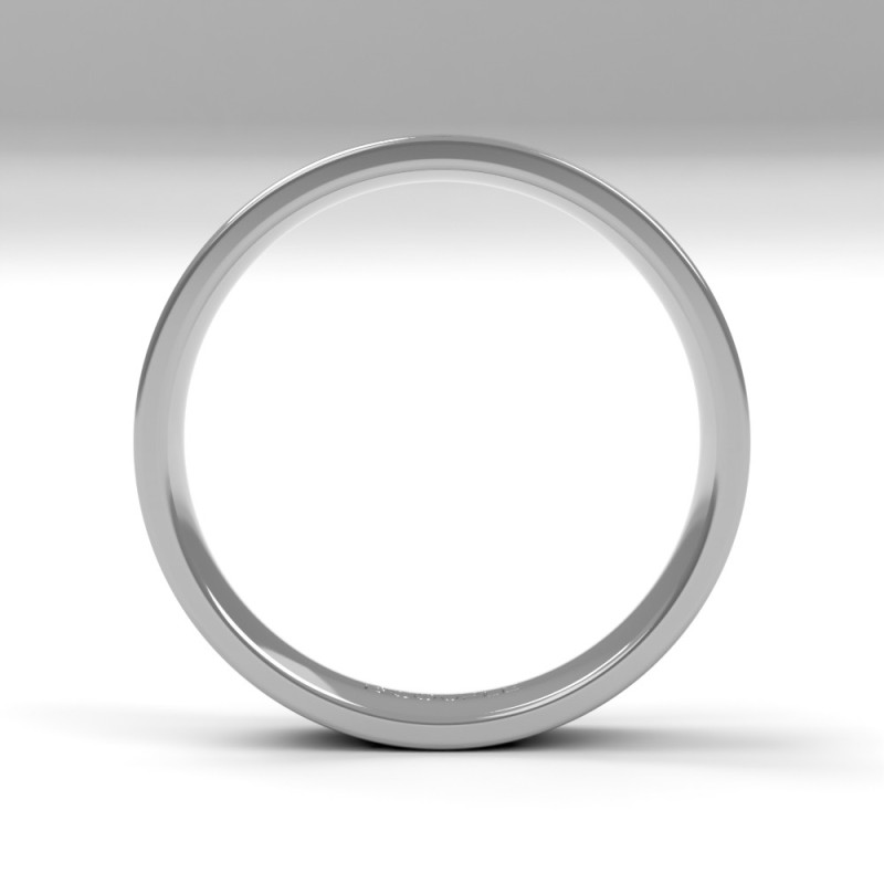 Alianza clasica platino almendrada 4.00 mm reforzada interior confort
