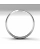 Alianza clasica platino media caña 4.00 mm de ancho interior plano