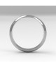 Alianza clasica platino media caña 4.00 mm reforzada interior plano