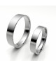 Alinaza clasica platino plana 4.00 mm de ancho interior confort