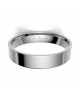 Alinaza clasica platino plana 4.00 mm de ancho interior confort
