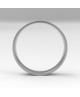 Alinaza clasica platino plana 4.00 mm de ancho interior confort