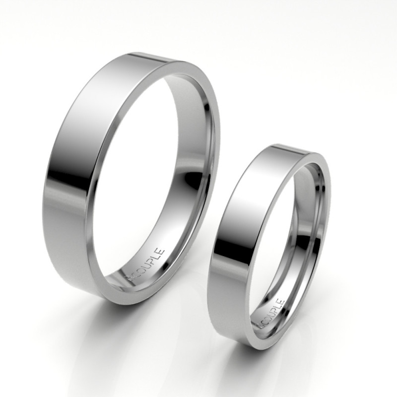 Alinaza clasica platino plana 4.00 mm reforzada interior confort