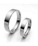 Alinaza clasica platino plana 4.00 mm reforzada interior confort
