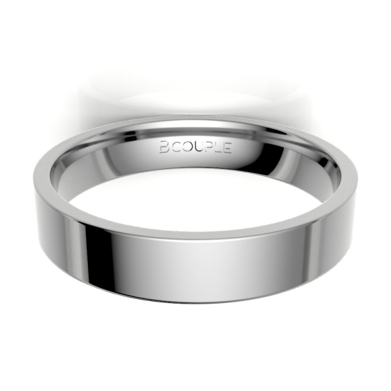Alinaza clasica platino plana 4.00 mm reforzada interior confort