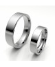 Alianza clasica platino almendrada 5.00 mm de ancho interior confort