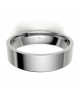 Alinaza clasica platino plana 5.00 mm de ancho interior confort