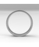 Alinaza clasica platino plana 5.00 mm de ancho interior confort