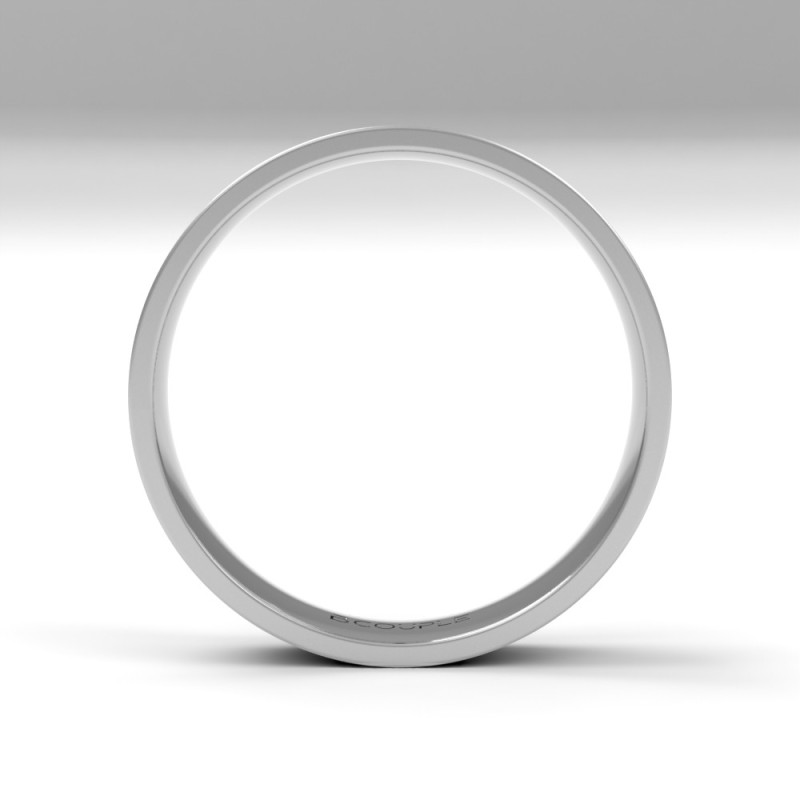 Alianza Bicolor Oro 18K de 4mm interior confort | Joyería B&Couple