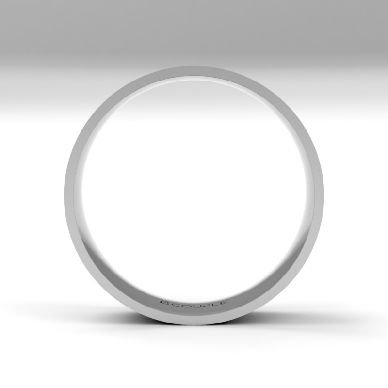 Alianza Bicolor Oro 18K de 5mm Interior confort| Joyería B&Couple