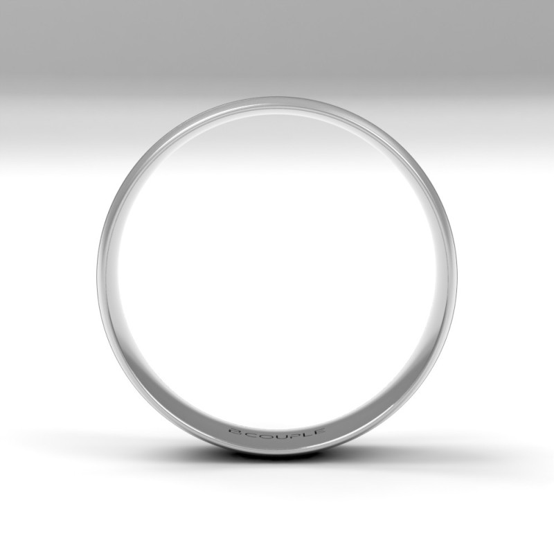 Alianza Oro Bicolor 18K  5mm Interior Confort | Joyería Bellido