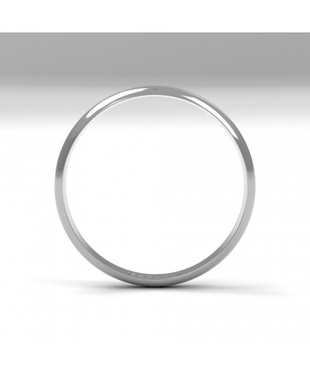 Alianza Clásica Oro blanco 18K 2,5mm | Joyería Bellido