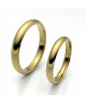 Alianza de oro amarillo brillo interior confort de 3 mm