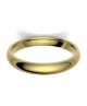 Alianza de oro amarillo brillo interior confort de 3 mm