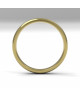 Alianza de oro amarillo brillo interior confort de 3 mm