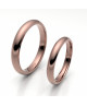 Alinaza de oro rosa brillo interior confort de 3 mm