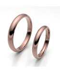 Alinaza de oro rosa brillo interior confort de 3 mm