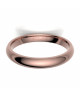 Alinaza de oro rosa brillo interior confort de 3 mm