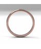 Alinaza de oro rosa brillo interior confort de 3 mm