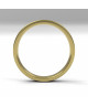 Alianza de oro amarillo brillo interior confort de 3.5 mm