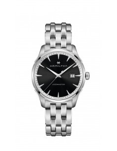 Reloj Hamilton Jazzmaster Gent Quartz H32451131 – Reloj suizo de 40 mm con esfera negra y brazalete de acero inoxidable