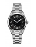 Hamilton Khaki Field Quartz H68551933 | Reloj Quartz de 40 mm con Esfera Negra y Brazalete de Acero