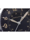 Hamilton Khaki Field Quartz H68551833 | Reloj Quartz de 40 mm con Esfera Negra y Correa de Cuero Beige
