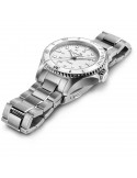 Reloj Hamilton Khaki Navy Scuba Quartz H82221110 – Reloj de cuarzo de 37 mm con esfera blanca y brazalete de acero inoxidable