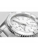 Reloj Hamilton Khaki Navy Scuba Quartz H82221110 – Reloj de cuarzo de 37 mm con esfera blanca y brazalete de acero inoxidable