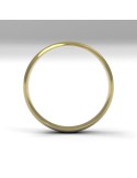 Alianza Clásica media caña Oro 18K Amarillo 4 mm | Joyería B&Couple