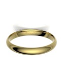 Alianza Clásica media Caña oro amarillo 18K 3mm | Joyería B&Couple