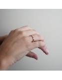 Alianza Clásica de media caña en Oro Rosa 3mm | Joyería B&Couple