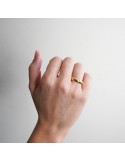 Alianza Clásica media caña Oro 18K Amarillo 4 mm | Joyería B&Couple