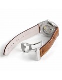 Reloj Hamilton Jazzmaster Open Heart Auto H32705041 – Reloj automático suizo de 42 mm con esfera azul y correa de piel marrón
