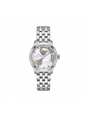 Reloj Hamilton Jazzmaster Open Heart Lady Auto H32215190 – Reloj automático suizo de 36 mm con esfera de nácar y brazalete de ac