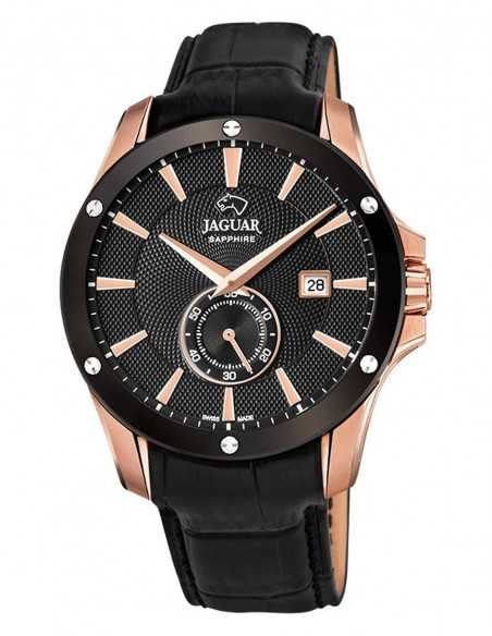Jaguar J882/1 | Reloj con Esfera Negra y Detalles en Oro Rosa | B&Couple​