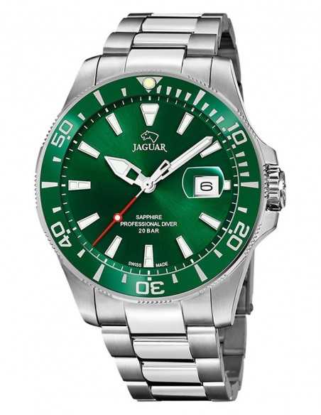 Jaguar J860/B | Reloj de Buceo para Hombre con Esfera Verde | B&Couple​