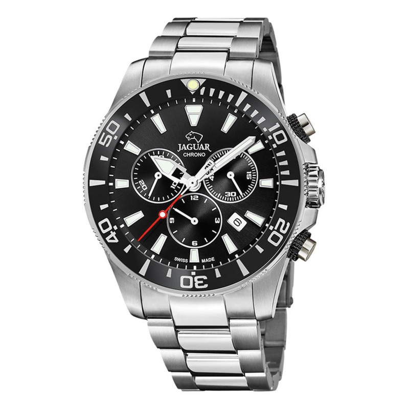 Jaguar J861/3 | Reloj Cronógrafo para Hombre con Esfera Negra | B&Couple​